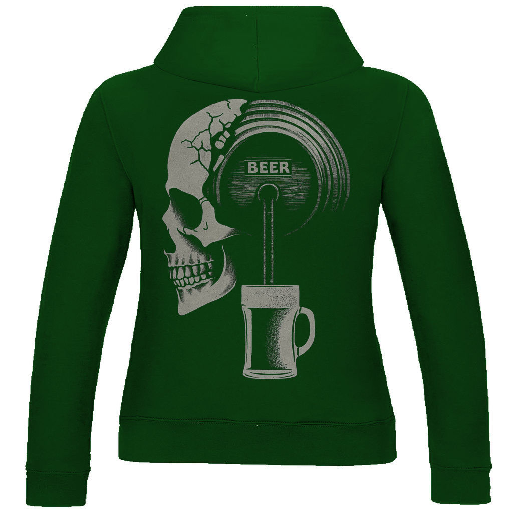 Bier Totenkopf - Damen Hoodie