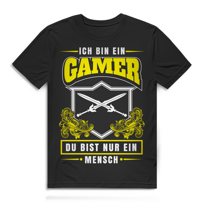 Rollenspiel T-Shirt Herren – Lustiges Gamer Wappen Design mit Schwertern