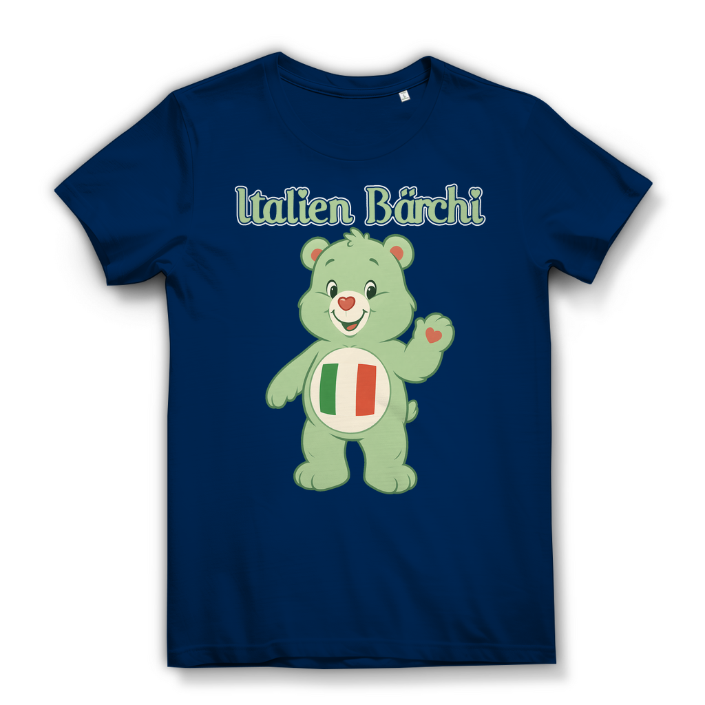 Italien Bärchi - Glücksbärchi - Damen Premium Bio T-Shirt Navy