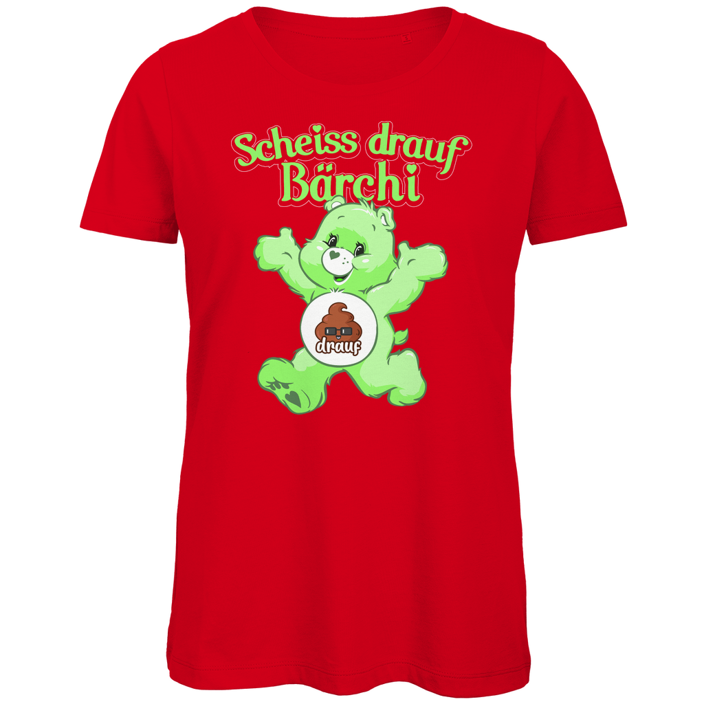 Scheiss drauf Bärchi - Glücksbärchi - Damen Premium Bio T-Shirt Red