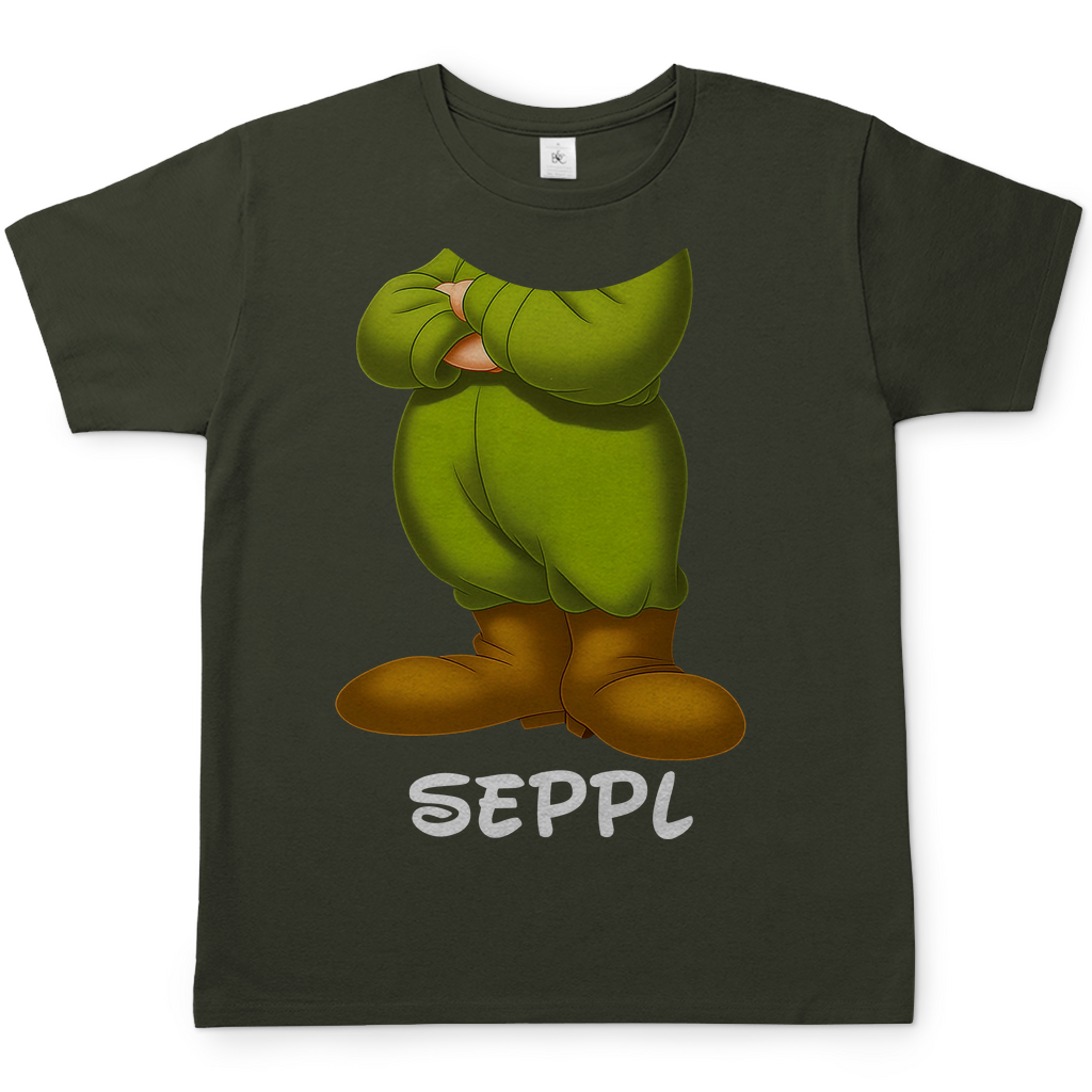 Schneewittchen und die 7 Zwerge - Seppl - Herren Shirt Urban Khaki