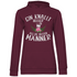 Gin knallt besser als die meisten Männer - Damen Hoodie Wine