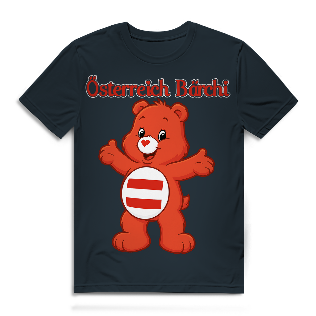 Österreich Bärchi - Glücksbärchi - Herren Premium Bio T-Shirt Dark Grey Solid