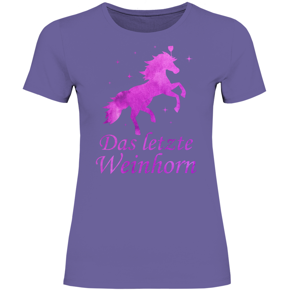 Das letzte Weinhorn - Prinzessin Aquarell - Damenshirt