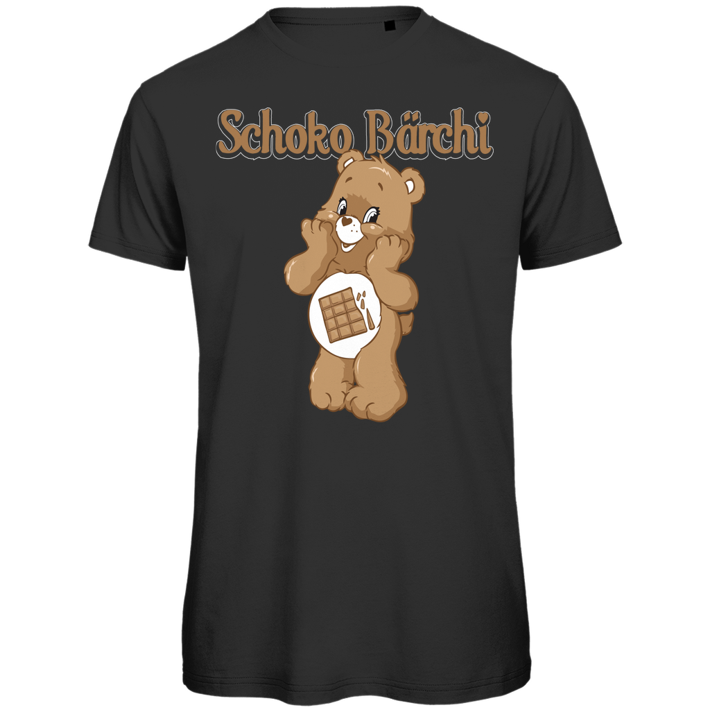 Schoko Bärchi Glücksbärchi - Herren Premium Bio T-Shirt Black