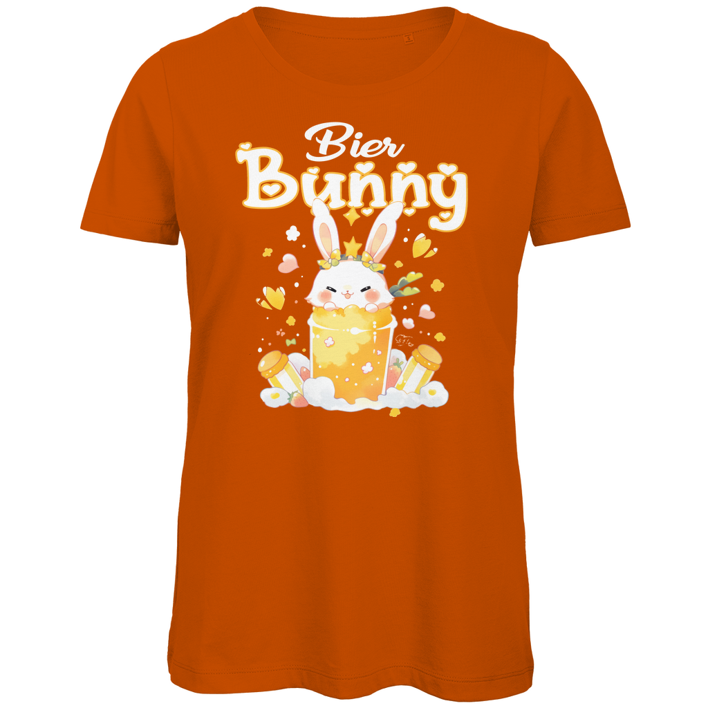 Bier Bunny Hase - Damen Premium Bio T-Shirt Urban Orange