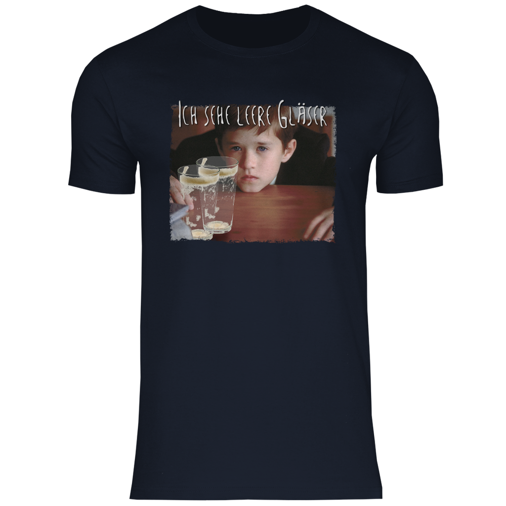 Ich sehe leere Gläser - Herren Shirt Navy