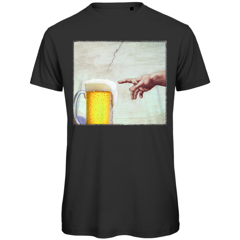 Gottes Hand mit Bier - Herren Premium Bio T-Shirt