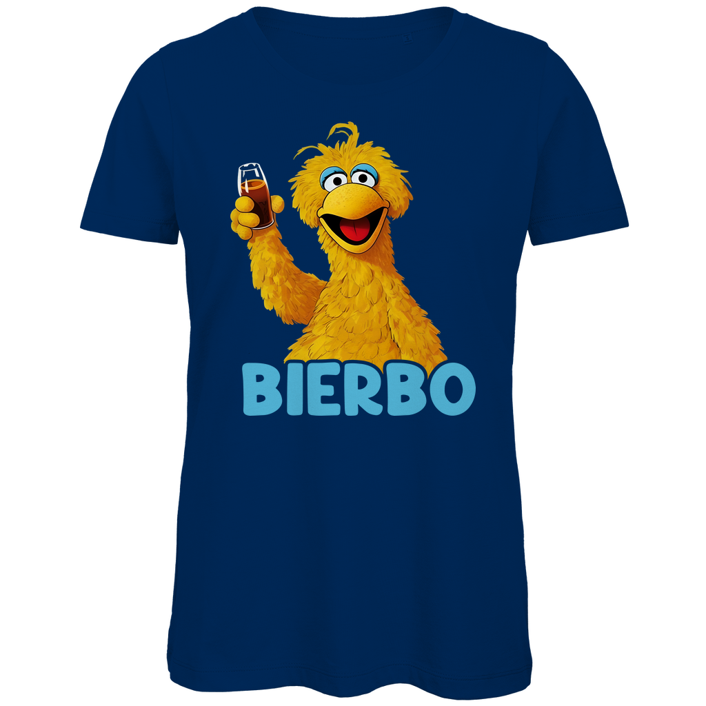 Sesamstraße - Bibo Bierbo - Damen Premium Bio T-Shirt Navy