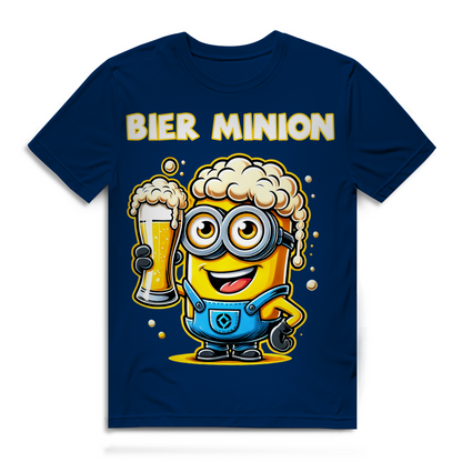 Lustiges Bier Minion Herren Bio T-Shirt – Perfekt für Bierliebhaber