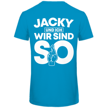 Jacky und ich wir sind so Jack Daniels - Herren Premium Bio T-Shirt