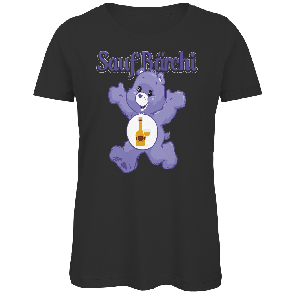 Sauf Bärchi - Glücksbärchi - Damen Premium Bio T-Shirt Black