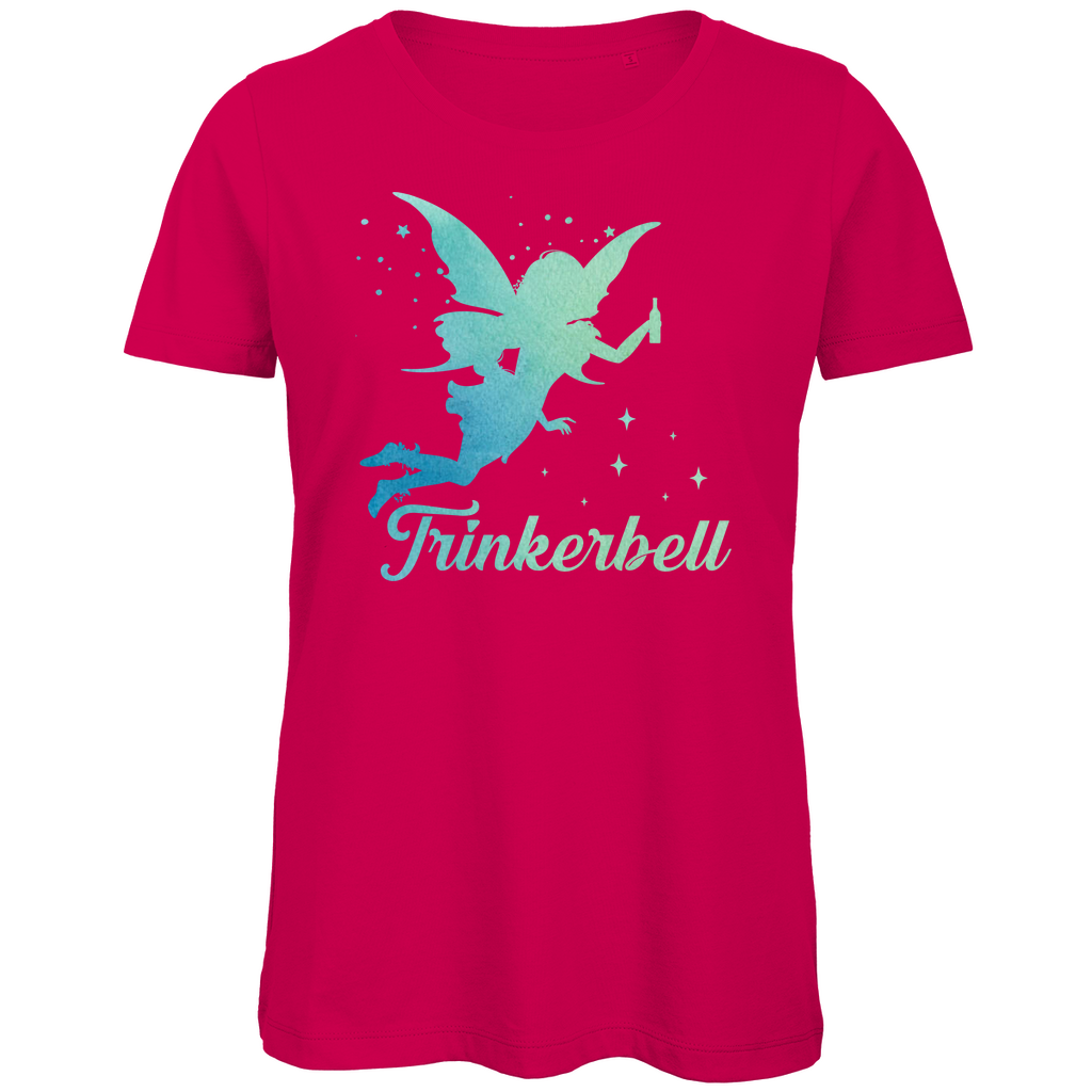Trinkerbell - Prinzessin Aquarell - Damen Premium Bio T-Shirt Fuchsia