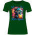 We´re All Mad Here Grinsekatze - Damenshirt Bottle Green