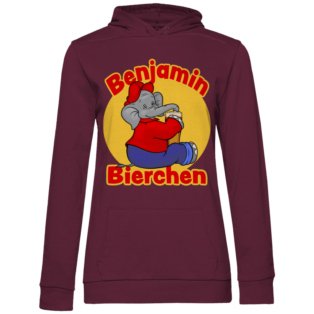 Benjamin Blümchen Bierchen - Damen Hoodie Wine