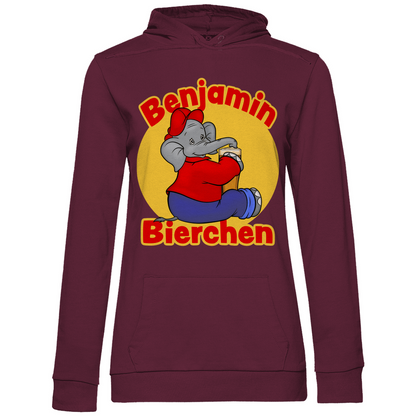 Benjamin Blümchen Bierchen - Damen Hoodie Wine