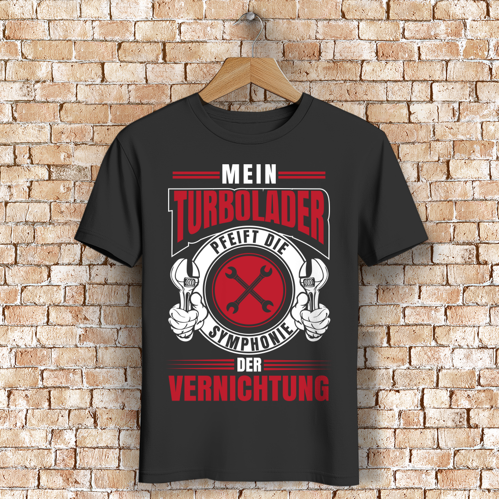 Mein Turbolader – PS Shirt für Tuner mit Boost-Liebe – Bio Baumwolle Männer