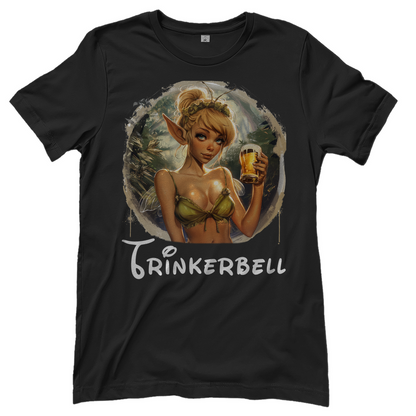 Trinkerbell Retro - Damenshirt Black