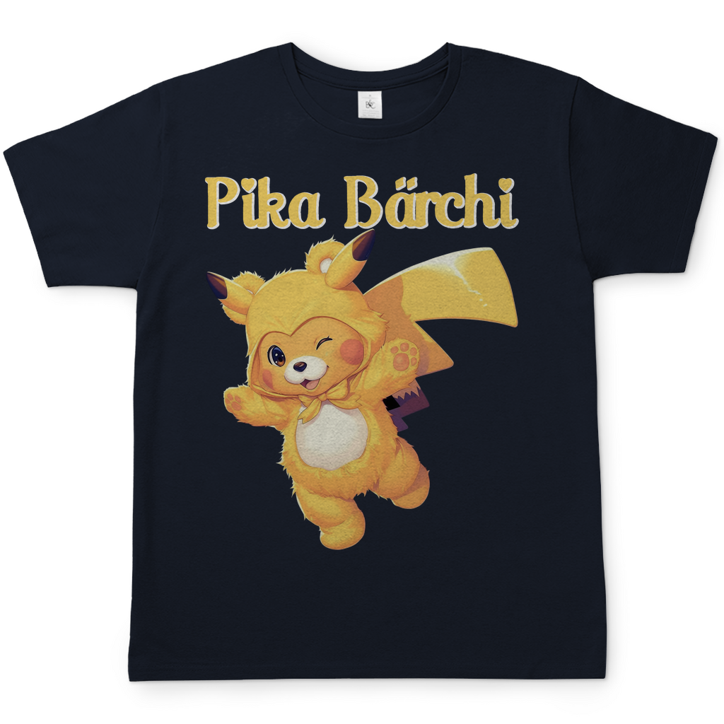 Pika Bärchi - Glücksbärchi - Herren Shirt Navy