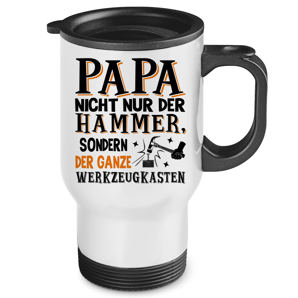 Papa nicht nur der Hammer sondern der ganze Werkzeugkasten - Edelstahl-Thermobecher White One size