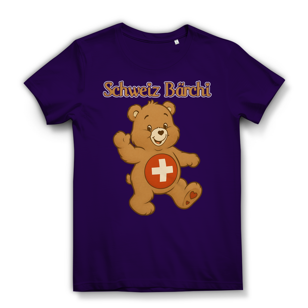 Schweiz Bärchi - Glücksbärchi - Damen Premium Bio T-Shirt Urban Purple