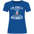 Gin knallt besser als die meisten Männer - Damenshirt Royal Blue