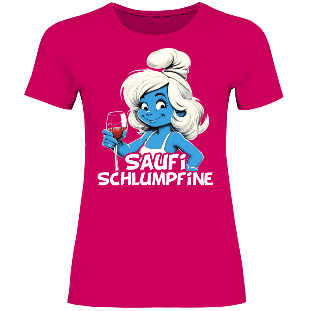 Saufi Schlumpfine Grafik - Damenshirt