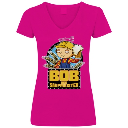 Bob der Baumeister Saufmeister - V-Neck Damenshirt