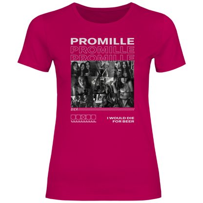 Promille Bier i would die for beer - Damenshirt Sorbet