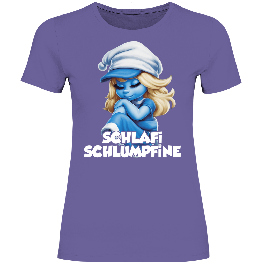 Schlafi Schlumpfine Grafik - Damenshirt