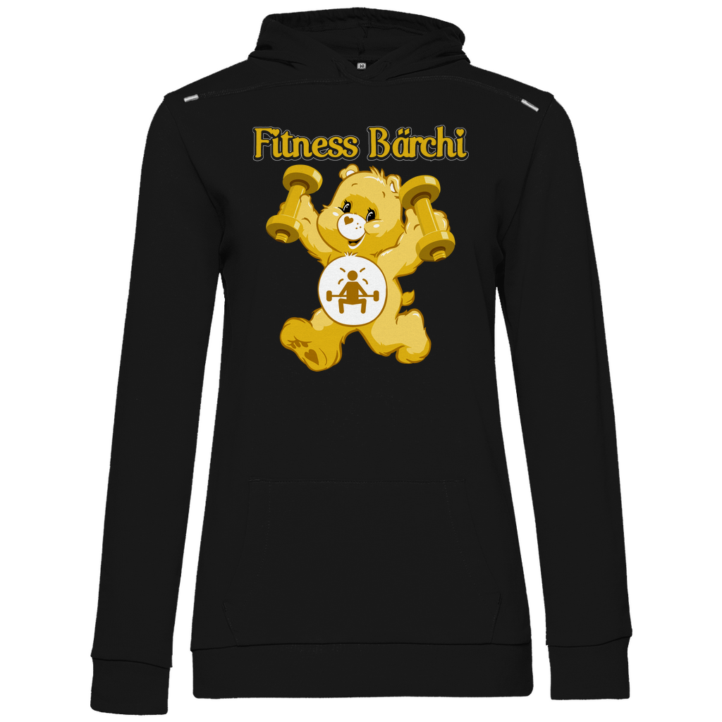 Fitness Bärchi - Glücksbärchi - Damen Hoodie Black