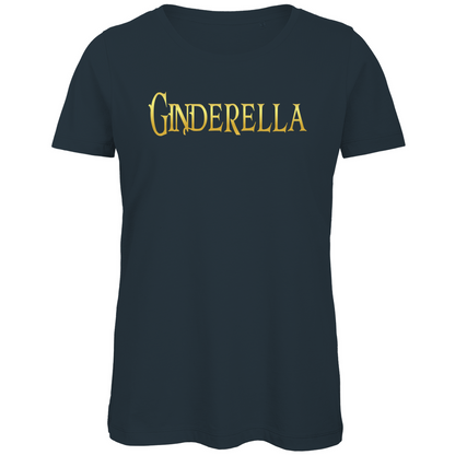 Ginderella - Prinzessin Gold - Damen Premium Bio T-Shirt Dark Grey