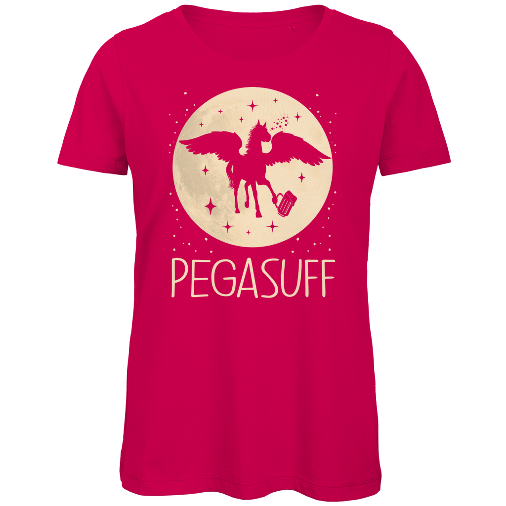 Mond Prinzessin - Pegasuff - Damen Premium Bio T-Shirt Fuchsia