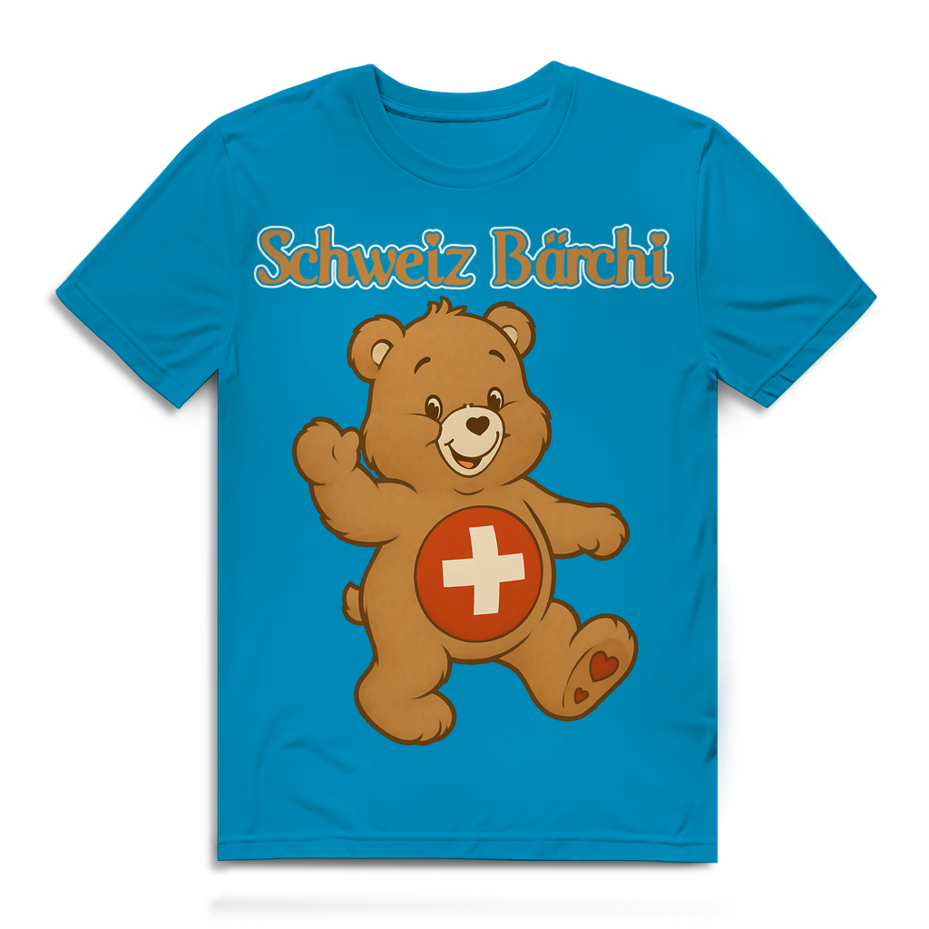 Schweiz Bärchi - Glücksbärchi - Herren Premium Bio T-Shirt Atoll