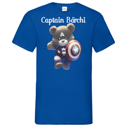 Captain Bärchi - Glücksbärchi - Herren V-Neck Shirt