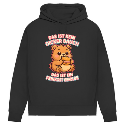 Damen Premium Bio Hoodie Das Ist Kein Dicker Bauch Das Ist Ein Feinkost Gewölbe Teddybär