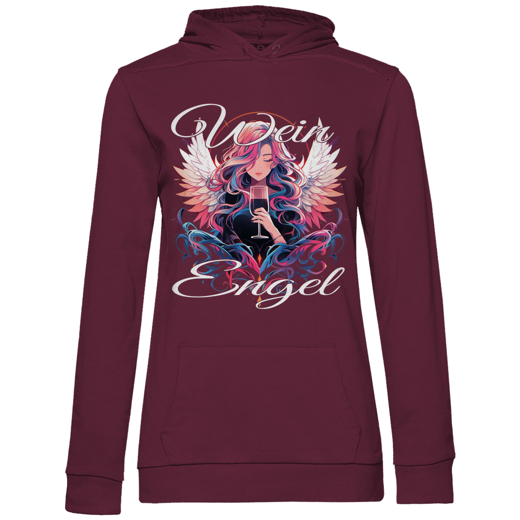 Wein Engel - Damen Hoodie Wine