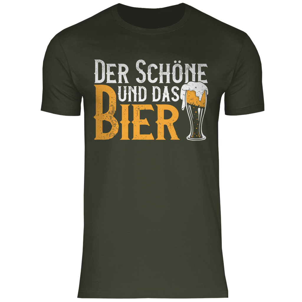 Der Schöne und das Bier - Herren Shirt