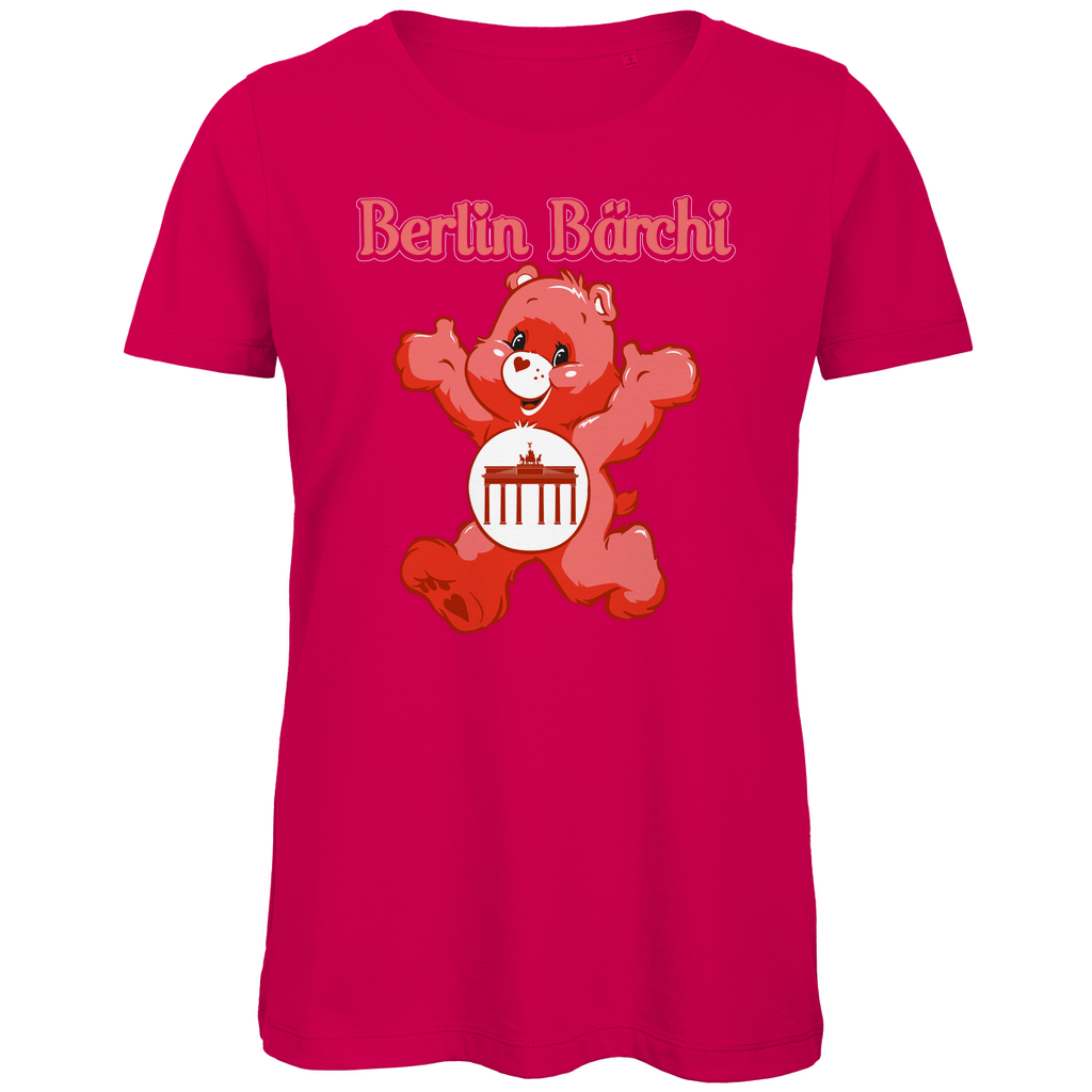 Berlin Bärchi - Glücksbärchi - Damen Premium Bio T-Shirt Fuchsia