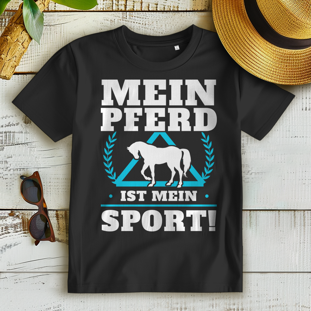 Reiten Shirt Damen – Mein Pferd ist mein Sport – Geschenkidee für Pferdefans