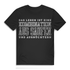 T-Shirt für Männer – Das Leben ist eine Kombination aus Saufen und Ausnüchtern Black