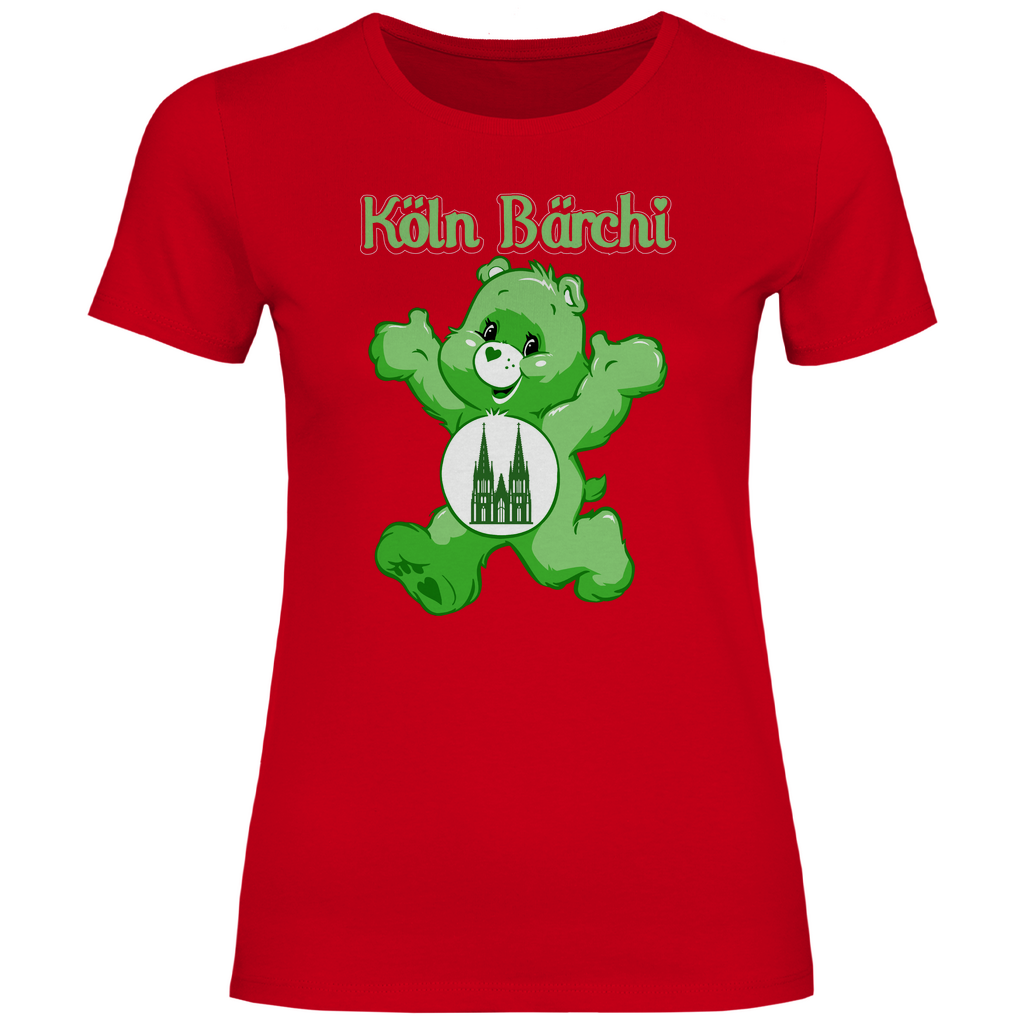 Köln Bärchi - Glücksbärchi - Damenshirt Red