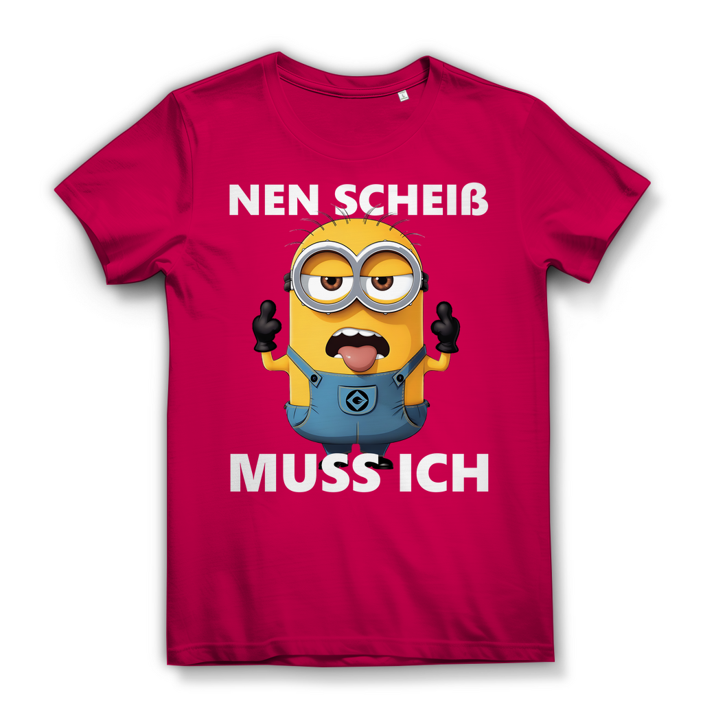 Damen Premium Bio T-Shirt Nen Scheiß Muss Ich Minion
