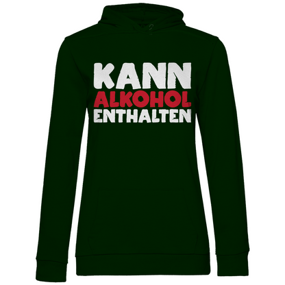 Kann Alkohol enthalten - Damen Hoodie