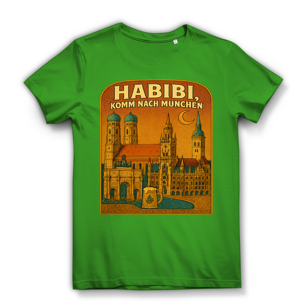 Habibi komm nach München - Damen Premium Bio T-Shirt Real Green