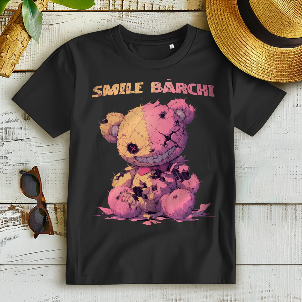 Smile Bärchi Teddybär Horror Bär - Damen Premium Bio T-Shirt