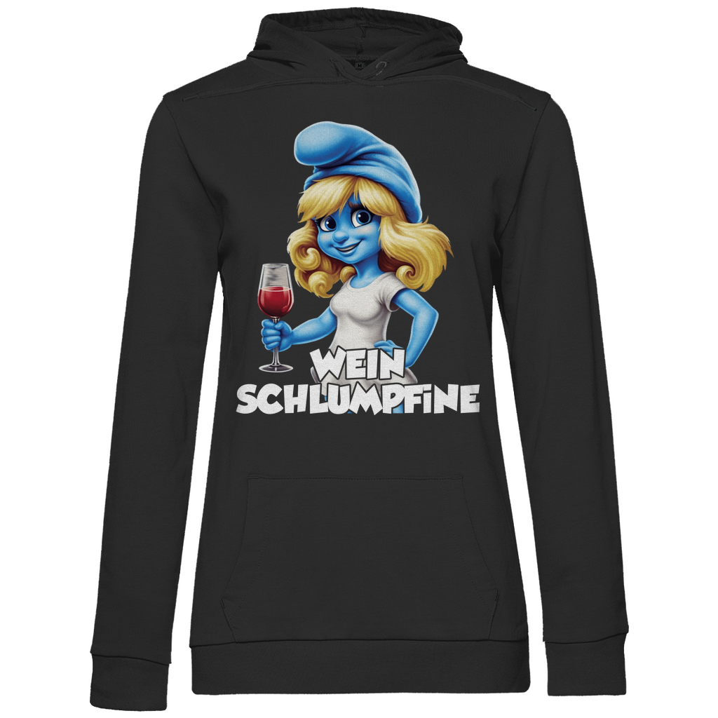 Wein Schlumpfine Grafik - Damen Hoodie