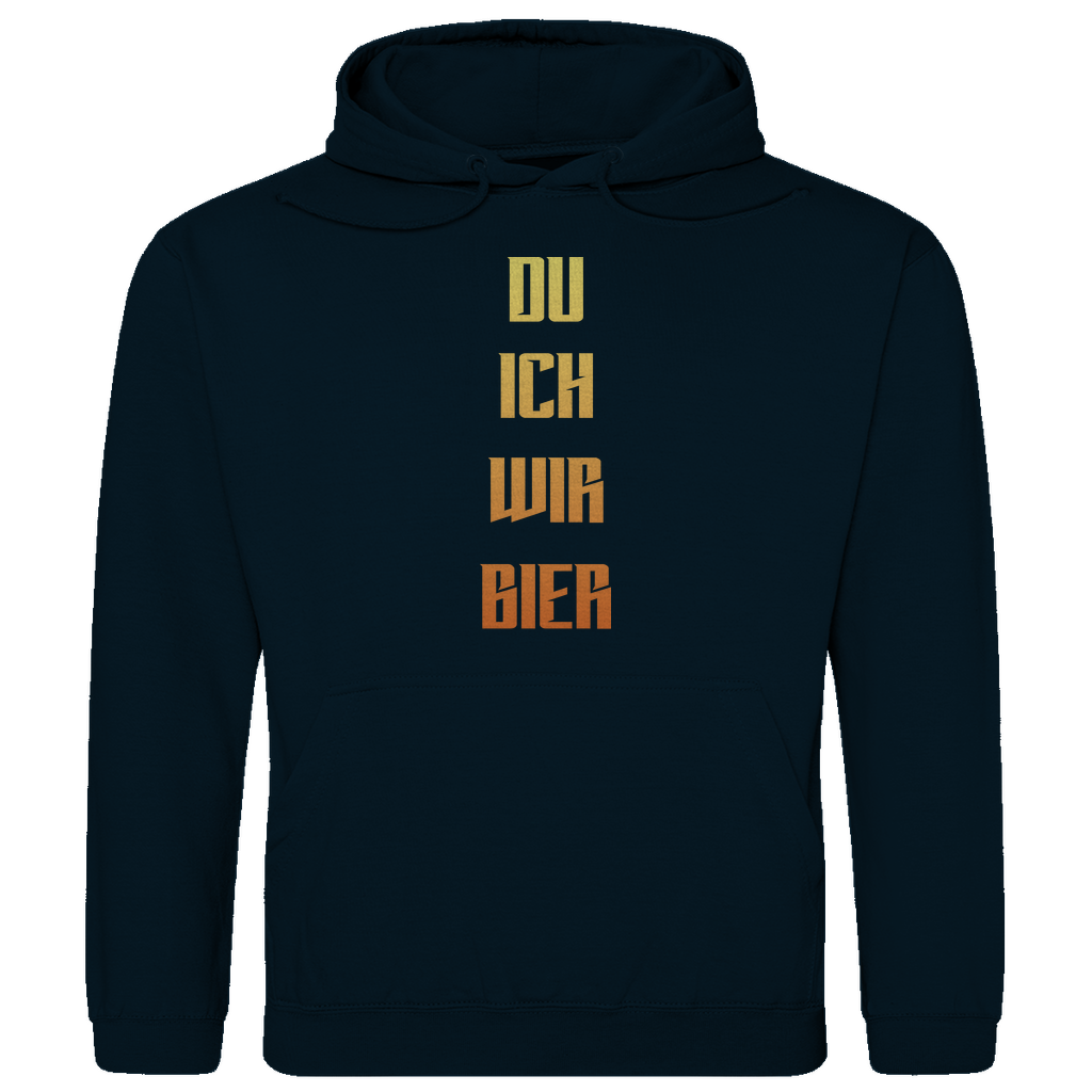 Strammsein Du Ich Wir Bier - Herren Hoodie