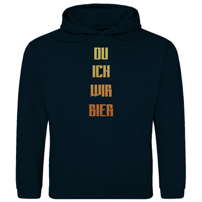 Strammsein Du Ich Wir Bier - Herren Hoodie