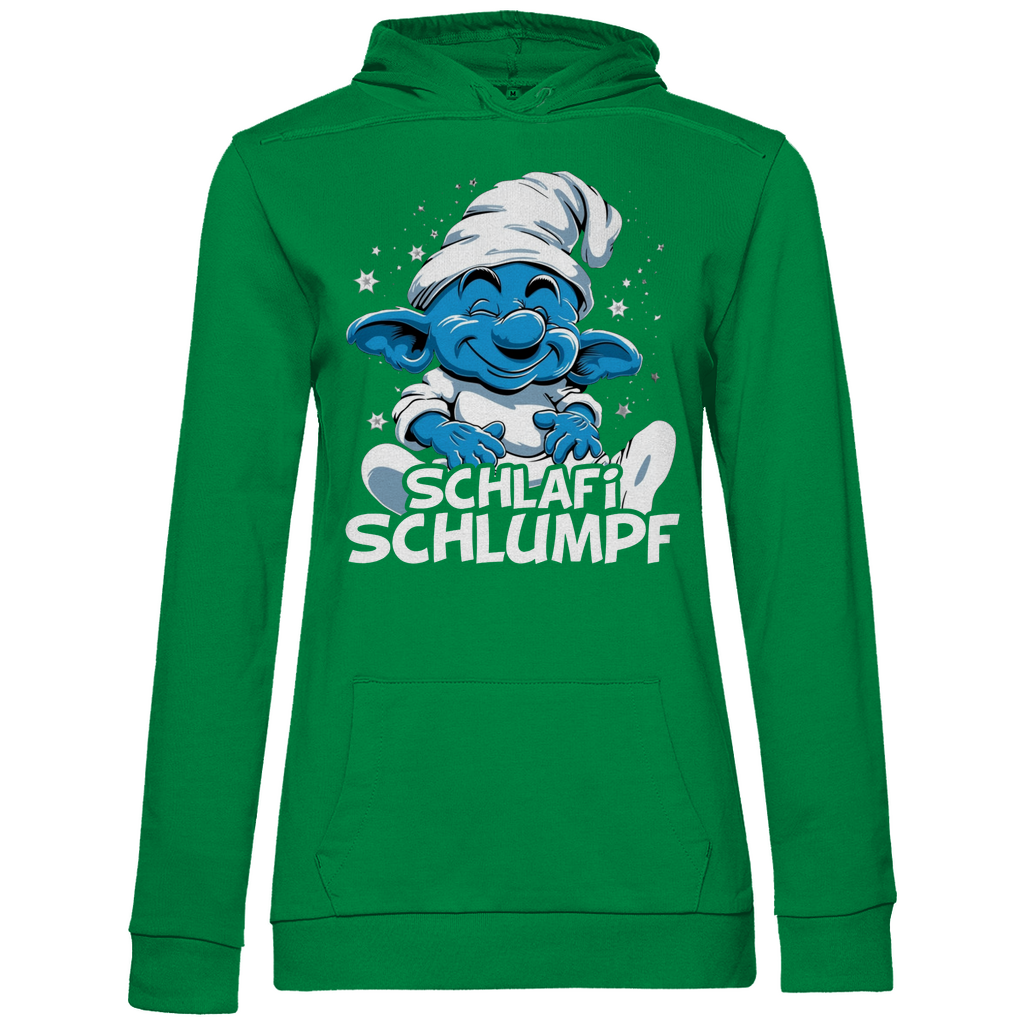 Schlafi Schlumpf Grafik - Damen Hoodie